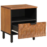 Bedside Cabinet 2 pcs Brown 40 x 33 x 46 cm Solid Mango Wood 4017907