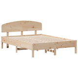 Bed Frame without Mattress 140x190 cm Solid Wood Pine 3207225