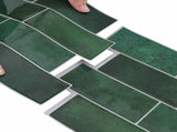 Decorative Stickers 20 pcs Dark Green 29 x 21 cm 42046142