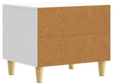 Bedside Table White 43 x 34.5 x 48 cm Engineered Wood 894985