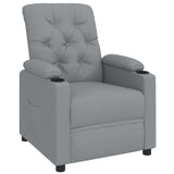 Recliner Chair Light Grey Fabric 352411