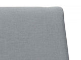 Upholstered Headboard Light Grey 100 cm Solid Pine Wood 879303