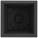 Square Flower Pot 6 pcs Black 43 x 43 x 33.5 cm Plastic 42020340