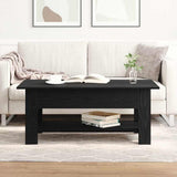 Coffee Table Black Oak 102 x 55 x 42 cm Engineered Wood 862711