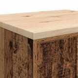 Garage Storage Cabinet Old Wood 60x51x85 cm Solid Wood Pine 860578