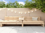 Garden Middle Sofas 2 pcs 120x80 cm Solid Wood Pine 825716