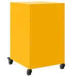 ZNTS Bedside Cabinet Mustard Yellow 36x39x59 cm Steel 846731