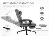 Office Chair with Footrest Ergonomic Office Chair with Armrests Lumber Support and Headrest Light T3398P328212