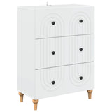 Drawer Cabinet White 66 x 34.5 x 90 cm Engineered Wood 894145