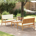 Garden Sofa Set 3 pcs Brown 75 x 45 x 38cm Solid Acacia wood 3325229