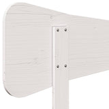Headboard White 135 cm Solid Wood Pine 844782