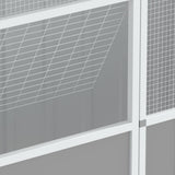 Bird Cage Grey 115x78x200 cm Galvanised Steel 172343