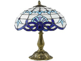 Stained Glass Table Lamp, Handmade Antique Bedside Lamp for Bedroom, Living room, Home, Nightstand, T3398P344746