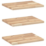 Floating Shelves 3 pcs 60x30x2 cm Untreated Solid Wood Acacia 3279369