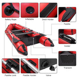 ZNTS Camping Survivals 10ft PVC 330kg Water Adult Assault Boat Red Black 44475478