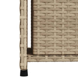 Garden Storage Cabinet Beige 50x55x115 cm Poly Rattan 365550