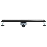 Shower Drain 2-in-1 with 360&deg Siphon Black 70 cm 42015969