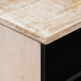 TV Cabinet with Shelf White 100 x 33.5 x 46 cm Solid Mango Wood 4018384