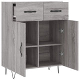 Sideboard Grey Sonoma 69.5x34x90 cm Engineered Wood 827978