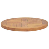 Table Top Solid Teak Wood Round 2.5 cm 40 cm 316153
