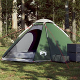 ZNTS Camping Tent Dome 4-Person Green Waterproof 94769