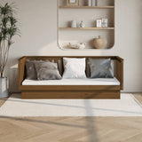 Day Bed without Mattress Honey Brown 90x190 cm Single Solid Wood Pine 821582