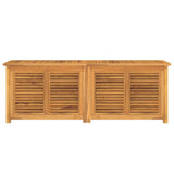 Garden Storage Box with Bag 150x50x55 cm Solid Wood Teak 363272