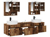 Bathroom Cabinet Set 5 pcs Old Wood Engineered Wood 3406605