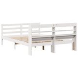 Bed Frame with Headboard without Mattress White 140x200 cm 3306685