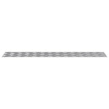 Stair Tread Rectangular 4 pcs Silver 100 x 20 cm Aluminium 4104268