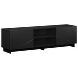 TV Stand 140 x 34.5 x 40 cm Black Engineered Wood 8011487