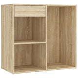 LED Dressing Table with 2 Cabinets Sonoma Oak Engineered Wood 3082029