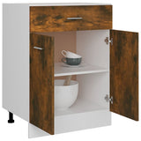 Drawer Bottom Cabinet Lyon Smoked Oak 60x46x81.5 cm Engineered Wood 815576