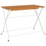 Folding Bistro Set Natural Wood 3152101