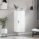 Wall Mounted Cabinet High Gloss White 34.5x34x90 cm 828830
