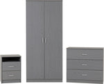 ZNTS Felix 2 Drawer Bedside 100-103-061