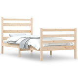 Bed Frame without Mattress Solid Wood Pine 90x200 cm 3103698