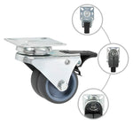 24 pcs Twin-wheel Swivel Casters 50 mm 277924