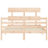 Bed Frame without Mattress Small Double Solid Wood 3195061