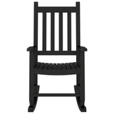 Rocking Chairs for Children 2 pcs Black Solid Wood Poplar 3281594
