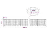 Gabion with 3.5 mm Wire and 5x10 cm Mesh 650x20x50 cm 3462607