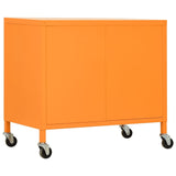 336264 Storage Cabinet Orange 60x35x56 cm Steel