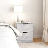 Bedside Cabinet Concrete Grey 40x40x50 cm Engineered Wood 326731