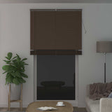 Venetian Blind Dark Brown with Pattern 213 x 120 cm 25 mm PVC 42003805