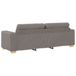 ZNTS 3 Piece Sofa Set with Cushions in Taupe Fabric 3324634