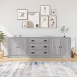 Sideboards 3 pcs Grey Sonoma Engineered Wood 3185221