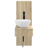 Bathroom Furniture Set 2 pcs Sonoma Oak 33 x 34.5 x 100 cm 3406095