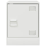 Bedside Cabinets 2 pcs White 34.5x39x44 cm Steel 841618