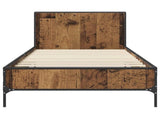 Bed Frame with Headboard Old Wood 80 x 200 cm Engineered Wood 8009109
