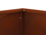 Fire Pit Brown 60 x 60 x 35 cm Weathering Steel 858911